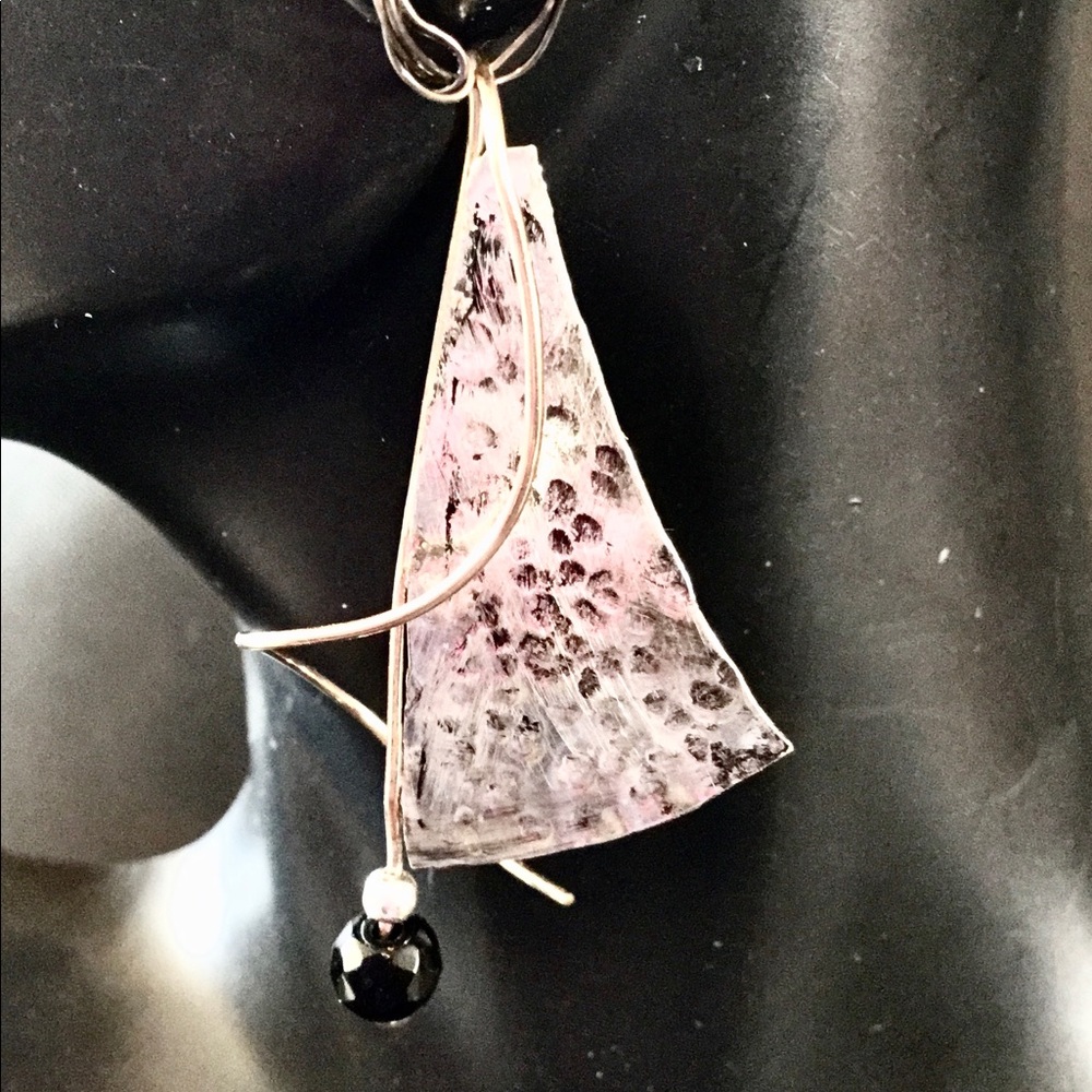 Handmade sterling silver earrings..with 14 kt gf.